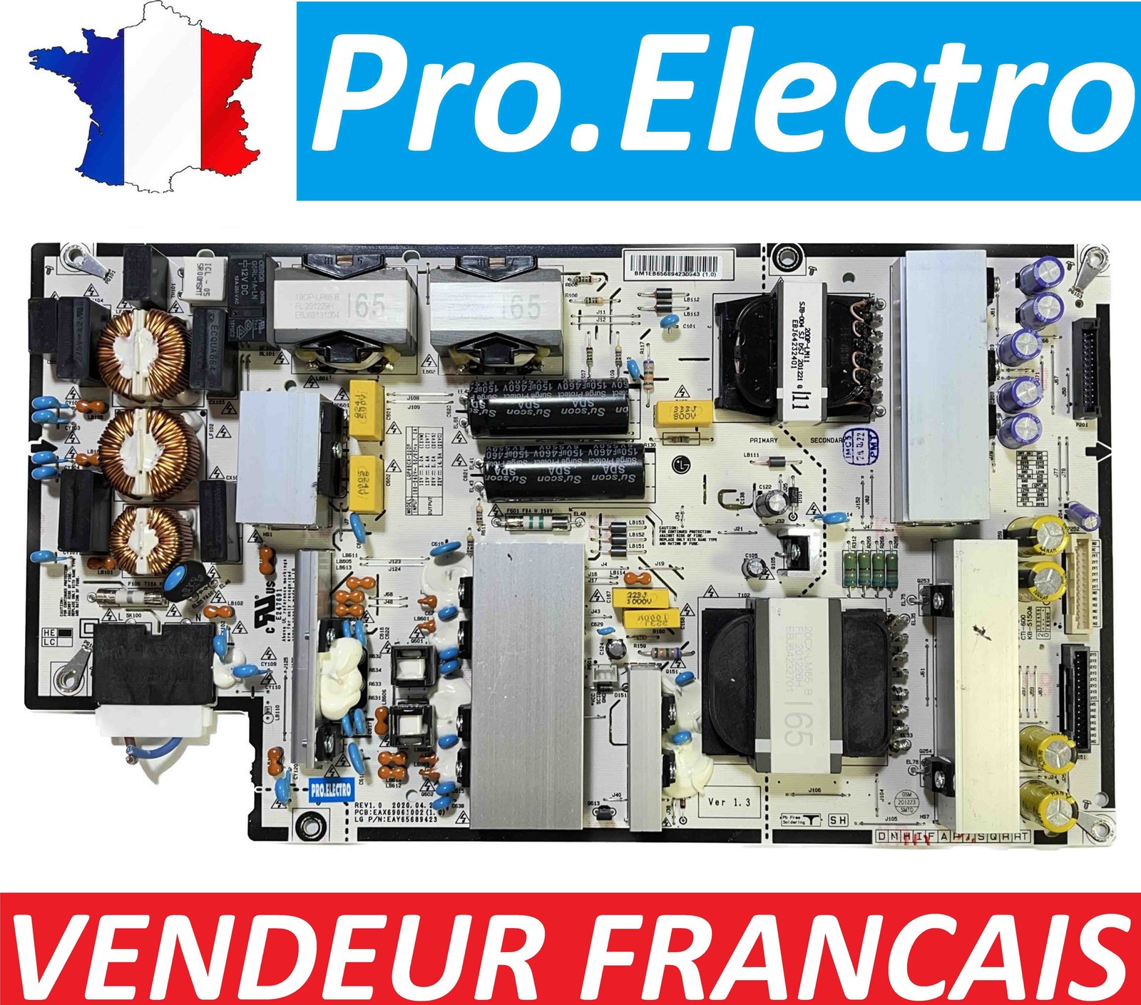 Alimentation TV LG OLED65BXP carte EAX68999601 de remplacement
