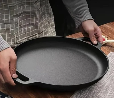 Gusseisen Ffanne 20 cm Flach für Grill, Herd und Backofen robust & langlebig - Bild 1 von 4