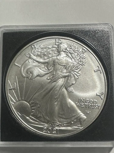 2021 Silver Eagle Type 2, Brilliant Uncirculated Highly Collectible
