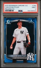 2025 BOWMAN CHROME SAPPHIRE EDITION PROSPECTS #166 CAM SCHLITTLER PSA 9