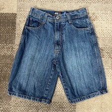 Southpole Mens Blue Denim Shorts Baggy Y2K Skater Hip Hop Size 8