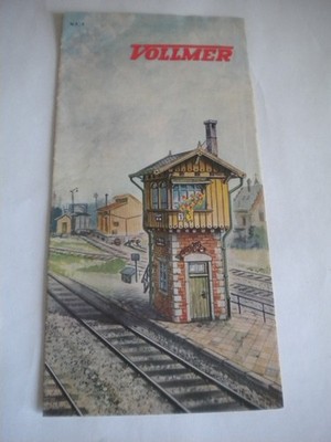 Vintage Vollmer leaflet Model railway buildings 1960s french issue