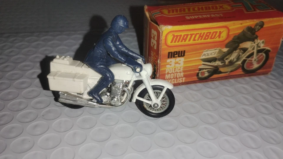 Matchbox Superfast No.33 Police Motorcycleist In Box. Vintage 1976 Matchbox. - Image 2 of 4