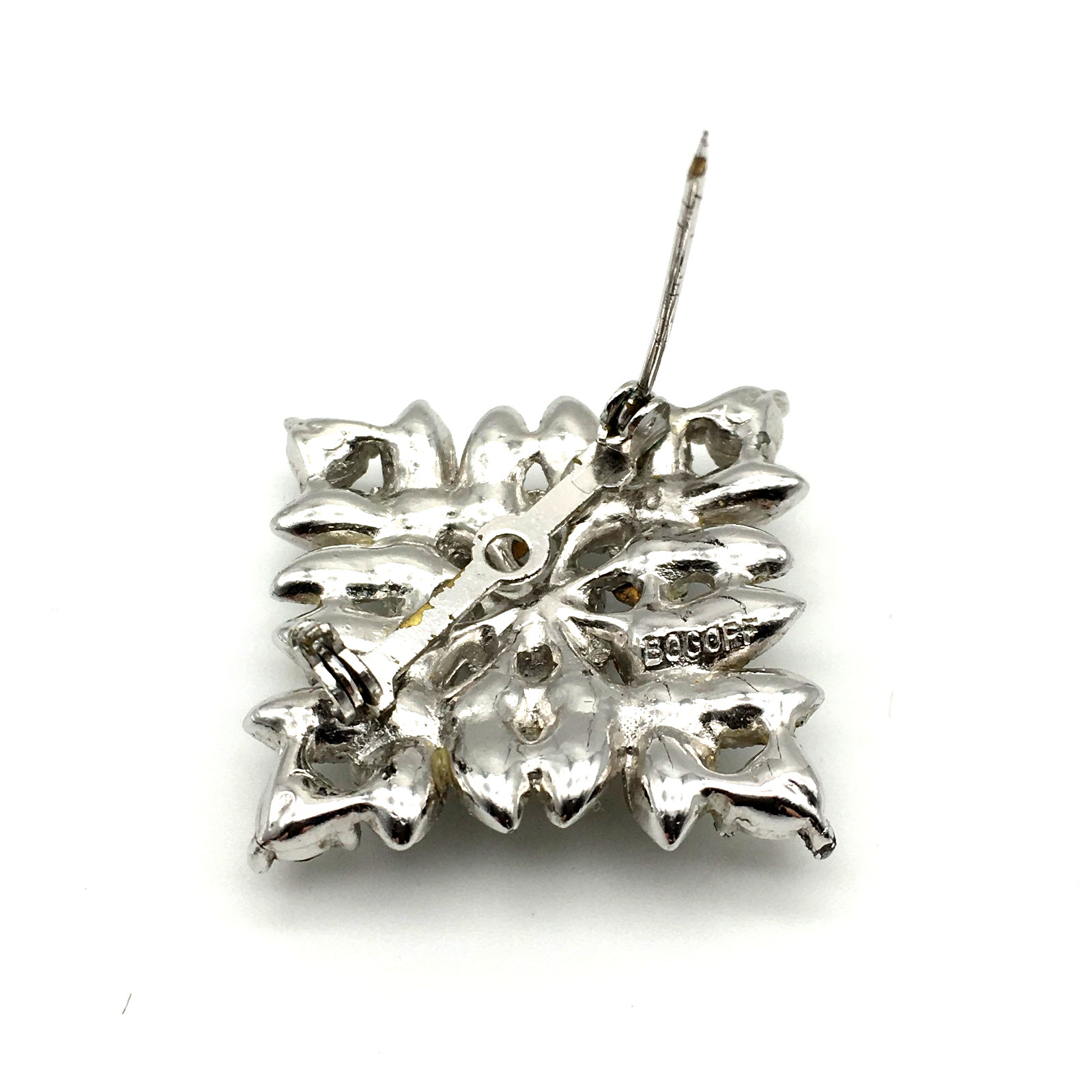Vintage 1950's Henry Bogoff Signed Clear Rhinesto… - image 8