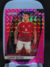 2024-25 Panini Prizm Premier League - Lisandro Martinez #136 Pink Mosaic Prizm