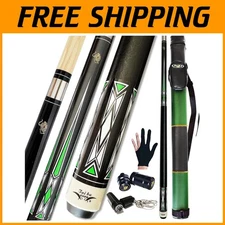 Professional Billiard Cue Stick + Hard Case Bundle