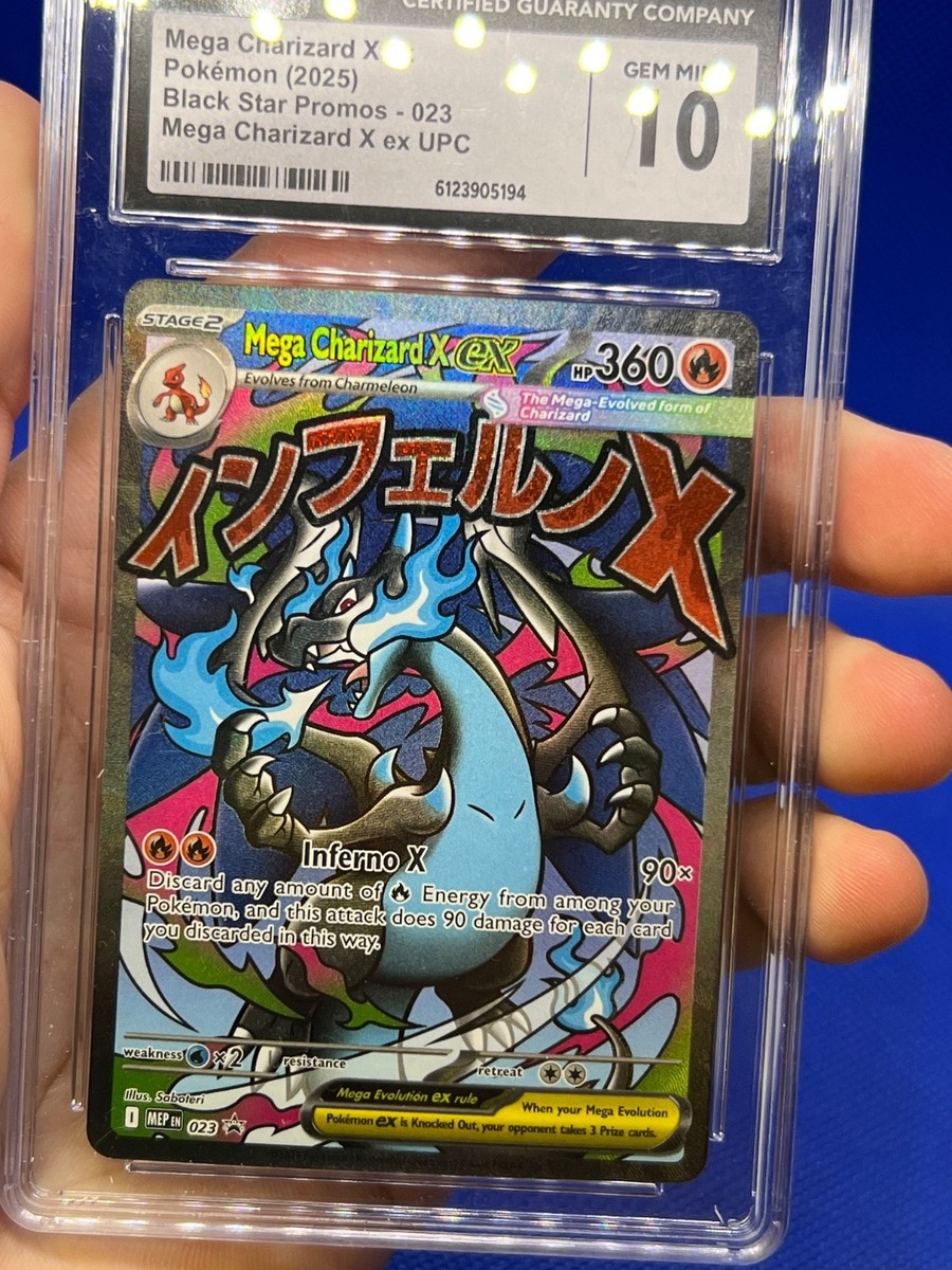 Pokemon UPC Mega Charizard X ex 023 Mega Attack Rare Black Star