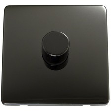 Black Nickel Screwless Light Switches & Plug Sockets - Sleek Modern Finish