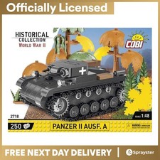 COBI-2718 WWII Panzer II Ausf.A Model Tank Building Bricks 300Pcs