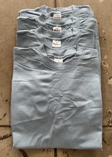 Vintage 90s Murina Made In USA Blank Blue TShirt Size XLarge Lot Of Four