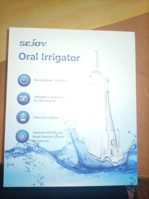 SEJOY Munddusche Zahnreinigung Jet Water Flosser Kabellos Induktive Ladestation