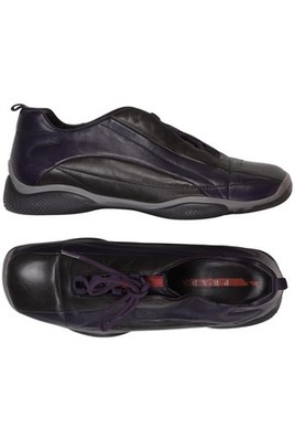 Prada Halbschuh Damen Slipper feste Schuhe Gr. EU 41 Leder Lila #uuabzt9