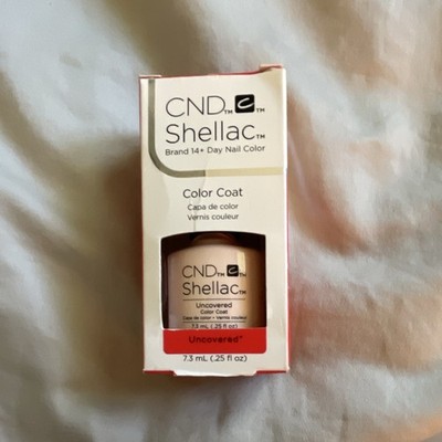 CND Shellac Color Coat Uncovered Beige Natural 0.25 fl oz / 7.3 mL