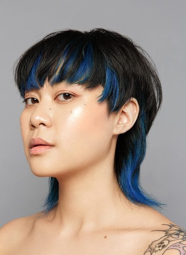 Strisce e Strane Semipermanente Protezione UV Condizionante Colore Capelli (Blu... - Foto 2 di 7