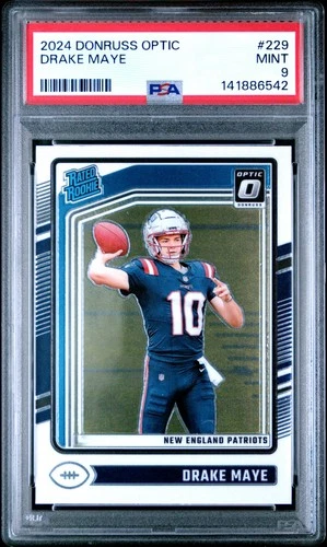 2024 PANINI DONRUSS OPTIC #229 DRAKE MAYE ROOKIE RC PSA 9