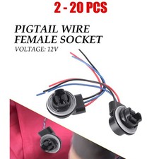 2-20x 3157 4157 Bulb 4157na Socket Turn Lamp Signal Harness Plug Wire Connectors 2-20x 3157 4157 Bulb 4157na Socket Turn Lamp Signal Harness Plug Wire Connectors