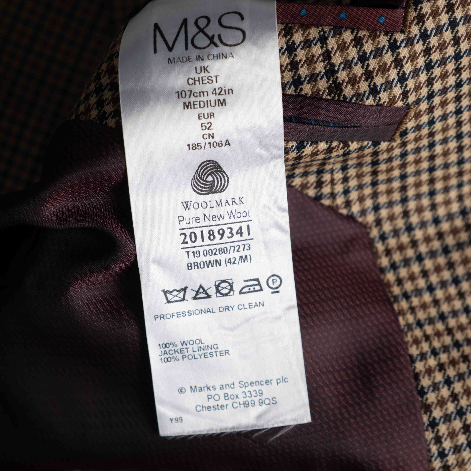 M&S Collection Tweed Jacket C 54cm L 73cm Pre-Owned image 7