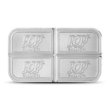 1 oz Pop Bullion Silver Divisible Bar (New) 103.73 per troy oz