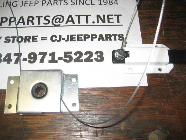 Подходит для Jeep CJ7 или Early Wrangler YJ Hardtop задняя боковая защелка подъемной двери + кабель в сборе - Изображение 4 из 4
