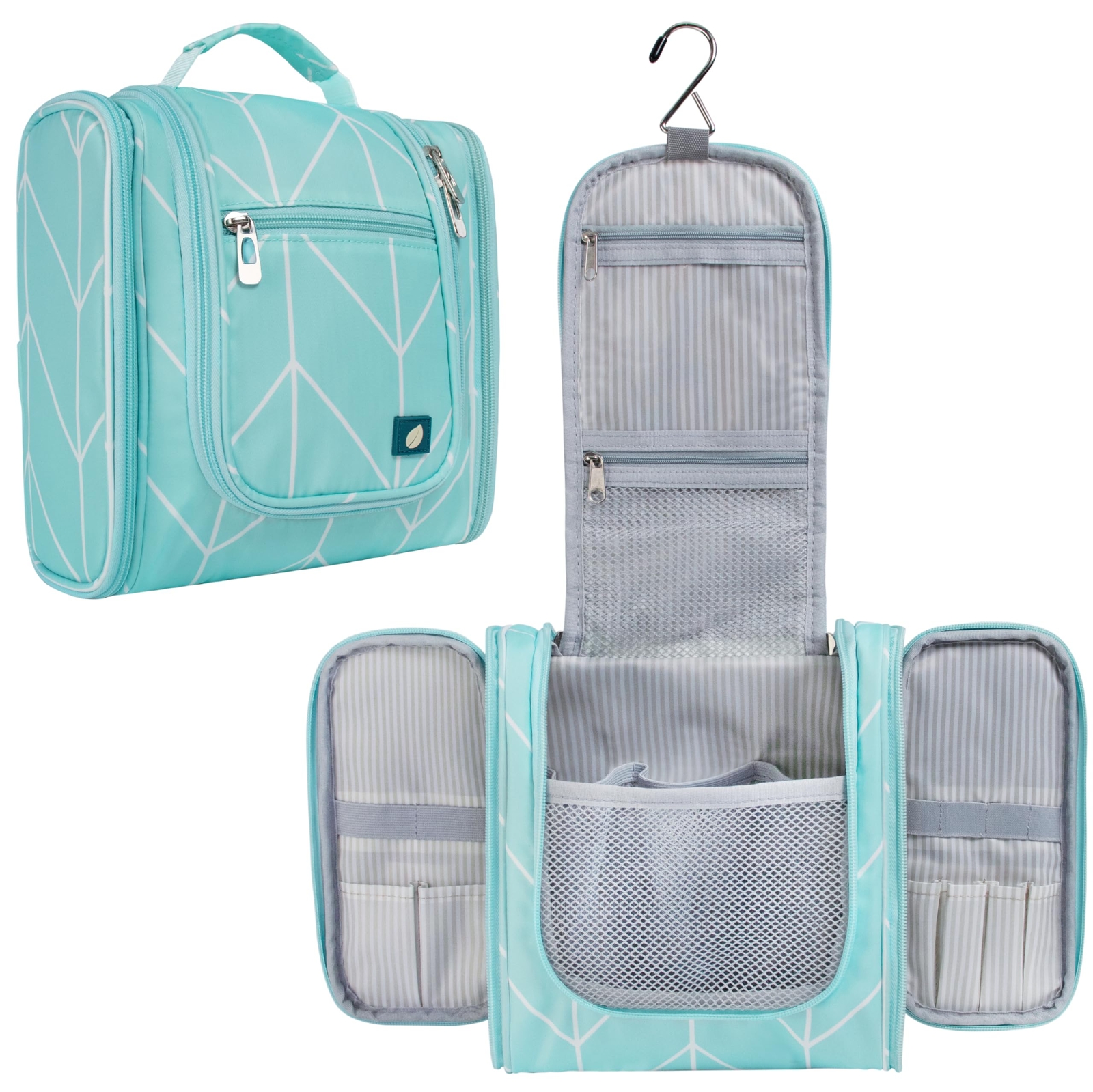 Toiletry Bag - Hanging Makeup Organizer, Water-Resistant, Large Travel Kit-image