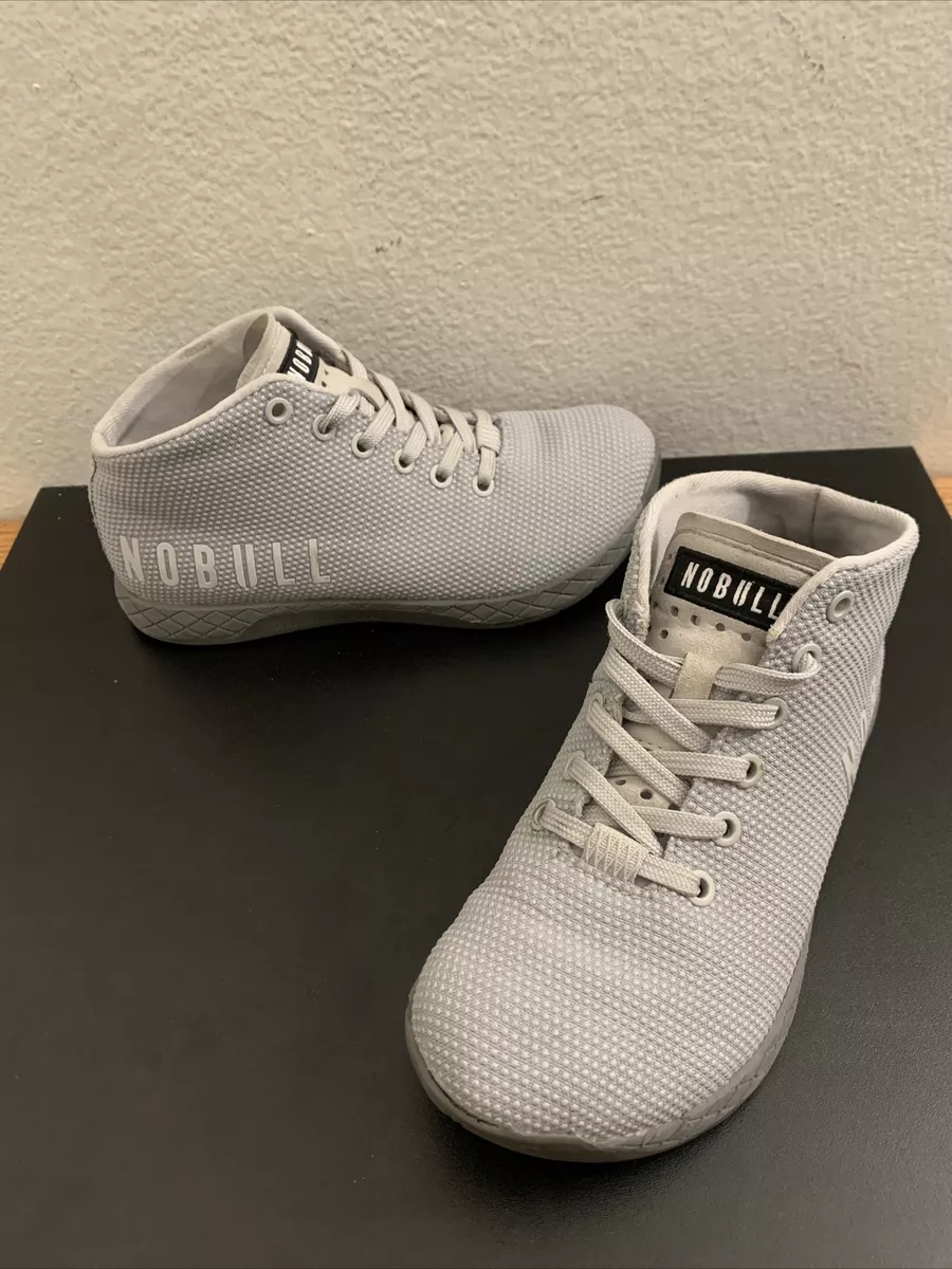 NOBULL Trainers Gray Mid Athletic CrossFit Sneakers Shoes Men 5 Womens 6.5
