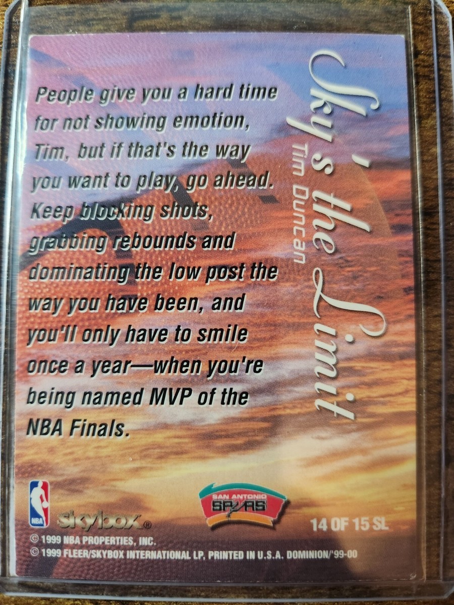 1999-00 Skybox Dominion Tim Duncan Sky