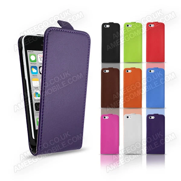 Lujo Cuero Genuino Real Abatible Estuche Cubierta para iPhone 4/4s/5/5s/5c/6/6s/7/8/SE Foto 2 de 4