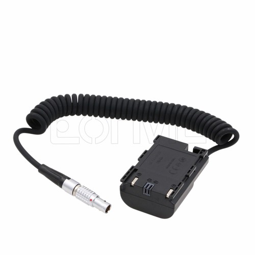 LP-E6 Dummy Battery 2 Pin Power Adapter Cable for Canon SmallHD 502 702 Monitor - Picture 3 of 4