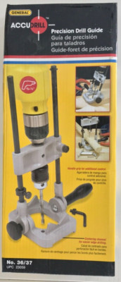 General Tools Drill Guide, Accudrill, #36/37, for Power Drill, with Instructions