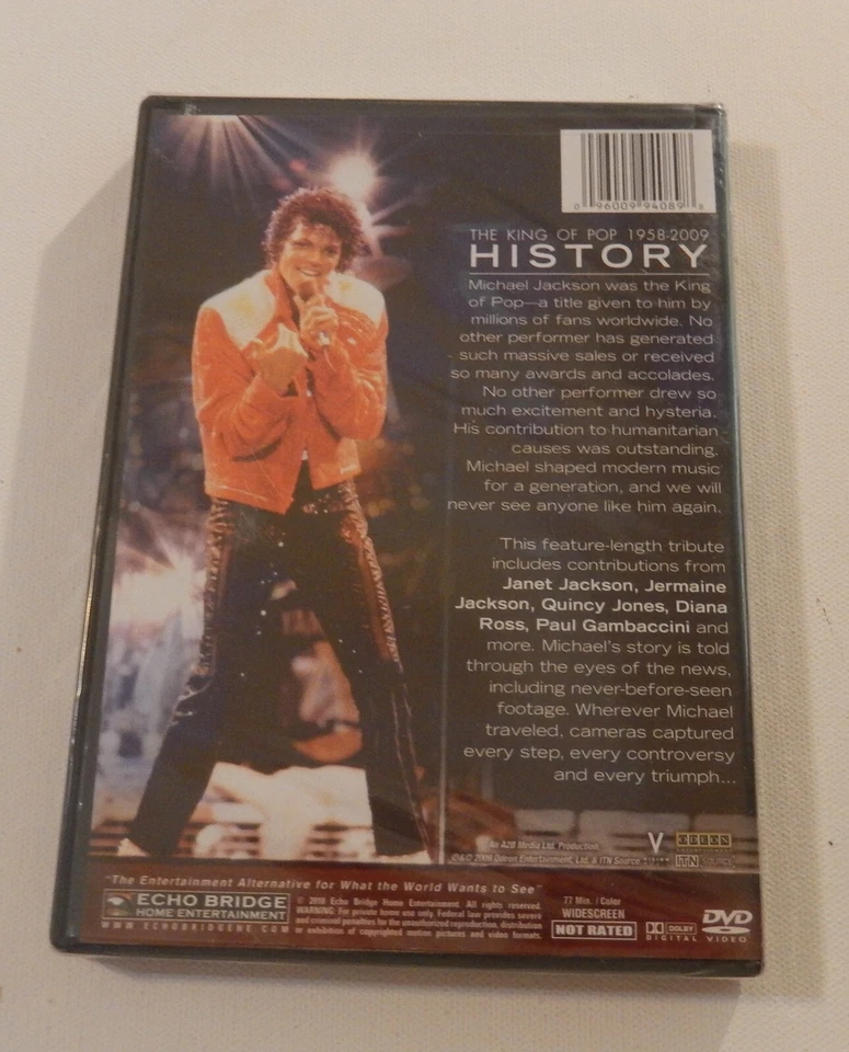 Michael Jackson History: King of Pop 1958-2009 (DVD)-Brand New/Sealed. Foto 2 de 2