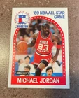 1989 Hoops Michael Jordan All Star AS Basketball Card # 21