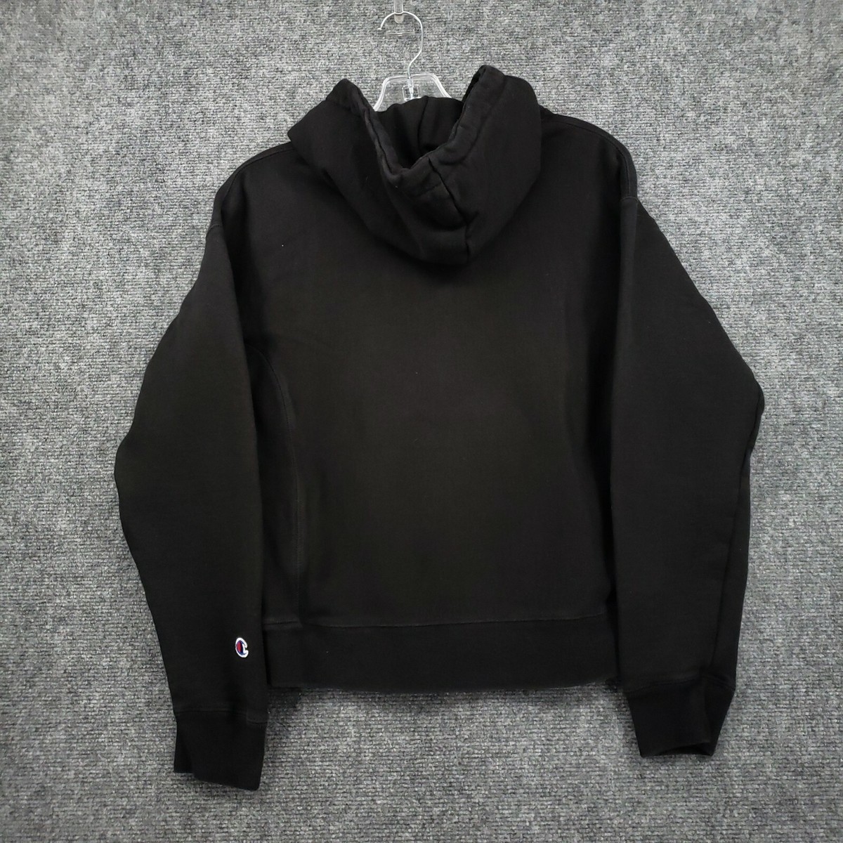 Champion Hoodie S Small Black Reverse Weave Pullover Solid Champion Hoodie S Small Black Reverse Weave Pullover Solid
