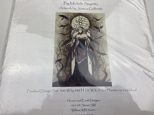 Heaven And Earth Designs Cross Stitch Pattern Dark Queen By Michele Sayetta 1P - Picture 2 of 3