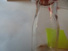 Vintage 1-MNN Half Pint Clear  Glass Milk Bottle 5.50" Tall — photo 6
