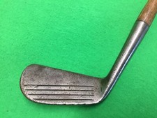 Hickory Wood Shaft Golf Club 1/2 Half DEEP GROOVE MASHIE SPALDING KRO-FLITE HD57