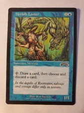 MTG Magic The Gathering Card Merfolk Looter Summon Merfolk Blue Exodus 