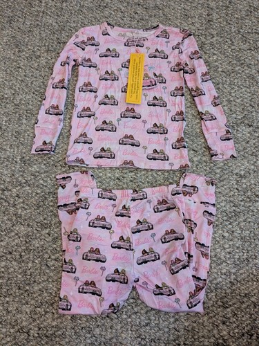 NWT Posh Peanut Cruisin' Barbie Long Sleeve 2 Piece Pajama Size 5/6T - Picture 2 of 7
