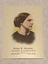 2007 Topps Allen & Ginter Susan B. Anthony #24 Civil Rights Leader Card