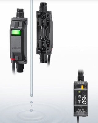 Keyence FD XA1E, FD-XC20R4, FD-XS20E flowmeter, ultrasonic, sensor 