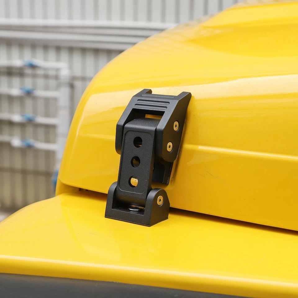 Black Heavy Stainless Steel Hood Catch Latch Kit Fit 1997-2006 Jeep Wrangler TJ Foto 4 de 4