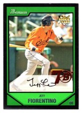 JEFF FLORENTINO ORIOLES - 2017 BOWMAN 70th BUYBACK - 2007 #217 - STAMPED BRONZE