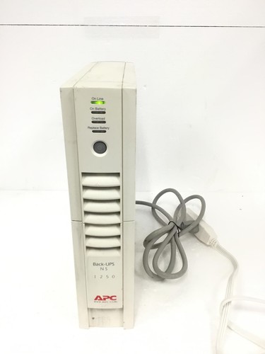 APC Back-UPS NS 1250 BN1250 8 Power Outlets Power Supply W/Battery Cables, WORKS