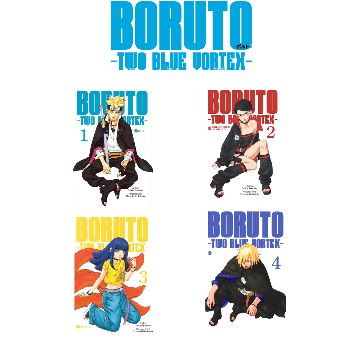 Boruto: Two Blue Vortex Manga Volume 1-4 English Version Comic