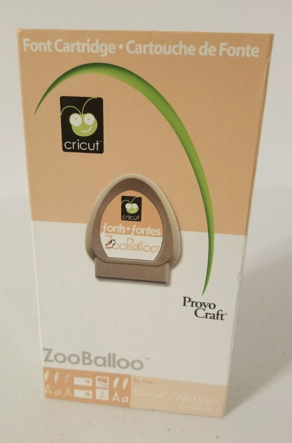 Cricut Zooballoo Complete Cartridge 3 Fun Fonts Craft Die Cut eBay