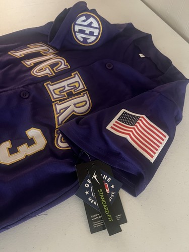 Dylan Crews LSU Tigers Nike Baseball Jersey YOUTH SIZES - Picture 6 of 12