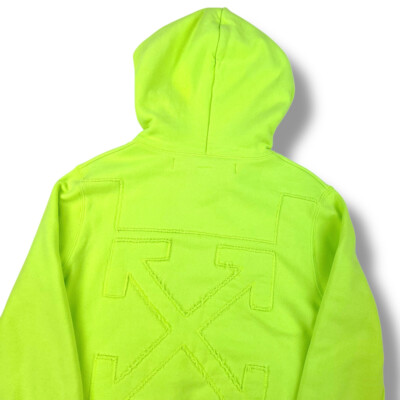 Off-White Neon Cutout Arrows Hoodie UK