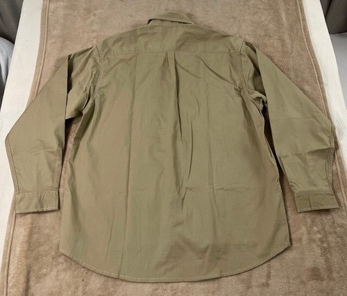 Rasco Cat2 FR Shirt Mens Large Khaki/Tan Flame Resistant Long Sleeves-NWOT - Picture 6 of 9