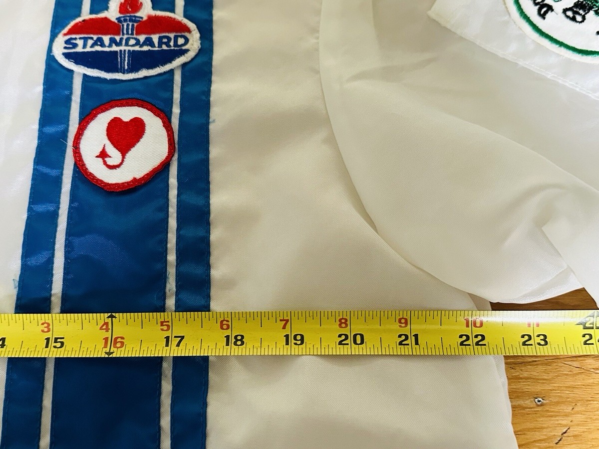 Vtg 70's GREAT LAKES RACING Jacket Striped Patch Jacket - Sz