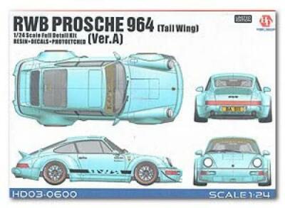 HOBBY DESIGN 1/24 RWB Porsche 964 Till Wing Ver.A Full Detail