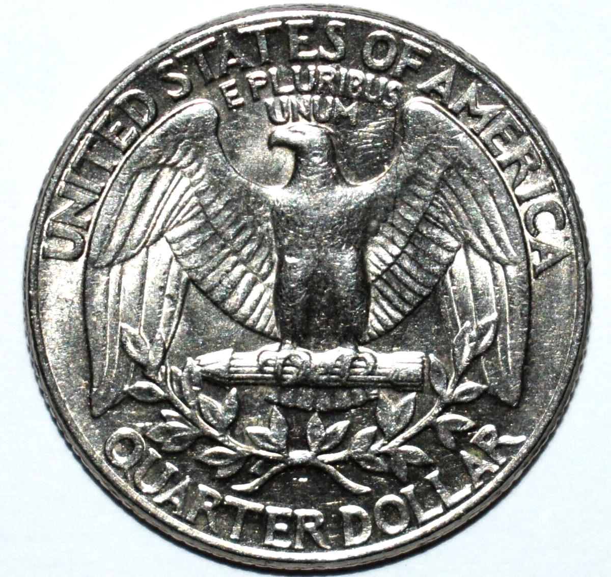 1990 D Washington Quarter Error Double-Die Mint Mark, DD Wing Die